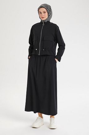 ست بالاتنه و پائین تنه حجاب مشکی رگولار Armine - کد 933734918
