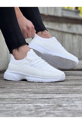 کفش اسنیکر سفید مردانه بند دار E SPORT - کد 929073132