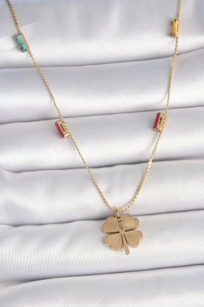 گردنبند جواهر رنگی زنانه زیرکن Clariss - کد 935879060