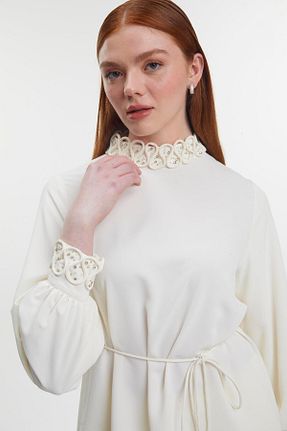 پیراهن حجاب نباتی زنانه رگولار Zühre - کد 933786973