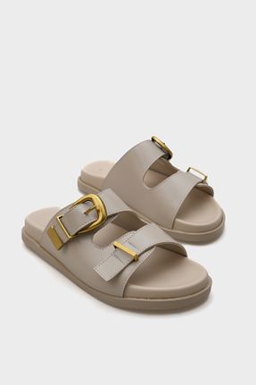 دمپائی بژ زنانه چرم مصنوعی Capone Outfitters - کد 934522340