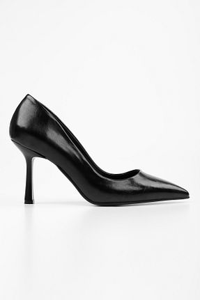 کفش استایلیتو مشکی پاشنه نازک Shoeberry - کد 932192745