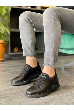 کفش کژوال مشکی مردانه چرم خالص MOR KUNDURA - کد 933787673