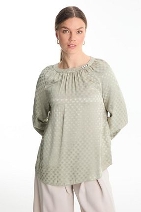 پیراهن حجاب سبز زنانه رگولار Zühre - کد 933786407