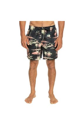 شلوارک ساحلی مشکی مردانه بافتنی Quiksilver - کد 680122286