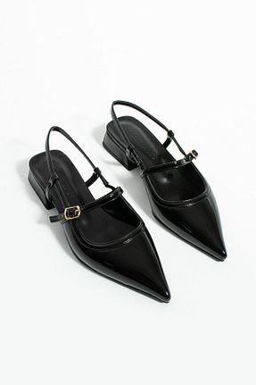 بابت مشکی زنانه چرم لاکی Gökçe Shoes - کد 933819477