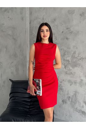 لباس مجلسی و فارغ التحصیلی قرمز زنانه کرپ My crasia - کد 933794337