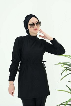 مایو حجاب مشکی زنانه ساده NS Tasarım Tesettür Mayo - کد 814666036