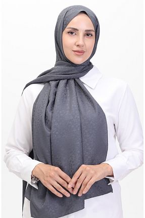 روسری طوسی پلی استر sefamerve - کد 847817156