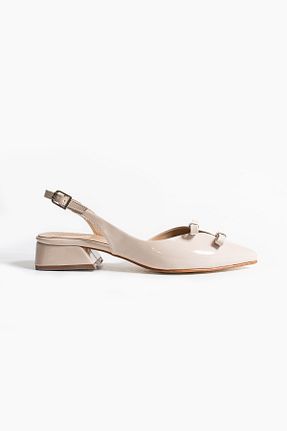 بابت نباتی زنانه چرم لاکی Gökçe Shoes - کد 933808657