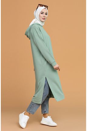 تونیک حجاب سبز زنانه پنبه پلی استر sefamerve - کد 834609880
