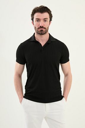 تیشرت مشکی مردانه اسلیم فیت Mcr - کد 933811745