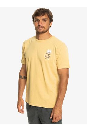 تیشرت اسپرت زرد مردانه Fitted Quiksilver - کد 683441067
