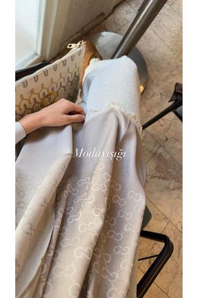 شال بژ زنانه پنبه ای modayışığı - کد 932021050