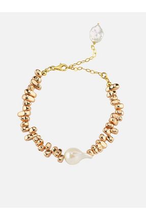 دستبند نقره طلائی زنانه 925 عیار Linya Jewellery - کد 933838661