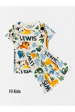 ست لباس راحتی سفید بچه گانه ساده Fil Kids - کد 933864443