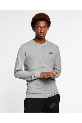 تیشرت اسپرت طوسی مردانه Fitted Nike - کد 288621498