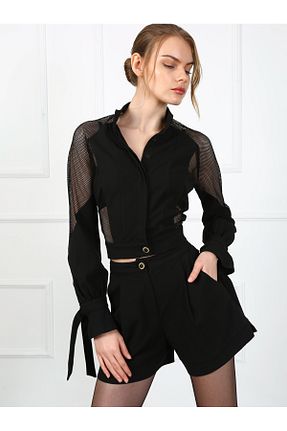 شلوارک و برمودا مشکی زنانه فاق بلند nimba - کد 933869207