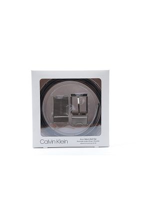 کمربند مشکی مردانه چرم مصنوعی Calvin Klein - کد 215379735