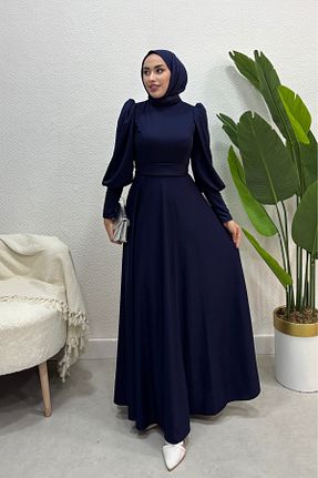 لباس حجاب سرمه ای زنانه Kalem Tarzım Tuba - کد 830575830