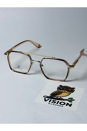عینک محافظ نور آبی قهوه ای زنانه 50 VG VISION GLASSES - کد 933901554