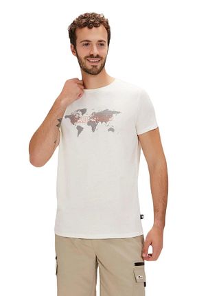 تیشرت سفید مردانه ماسکل فیت Bad Bear - کد 823666089