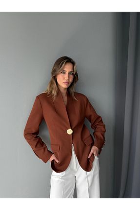 کت بلیزر رنگی زنانه پلی استر AlisaSu - کد 933965865