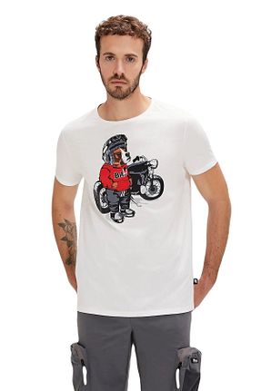 تیشرت سفید مردانه Fitted Bad Bear - کد 817879763