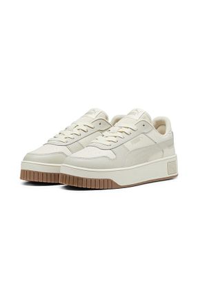 کفش اسنیکر بژ زنانه بند دار Puma - کد 842042162