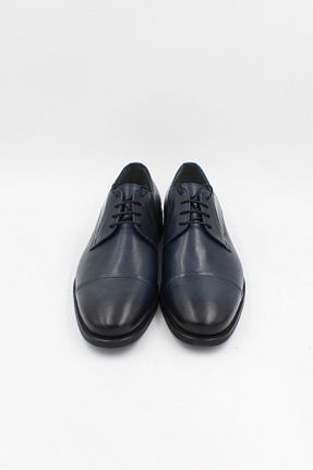 کفش کلاسیک سرمه ای مردانه چرم خالص ENDİCAN - کد 711631268