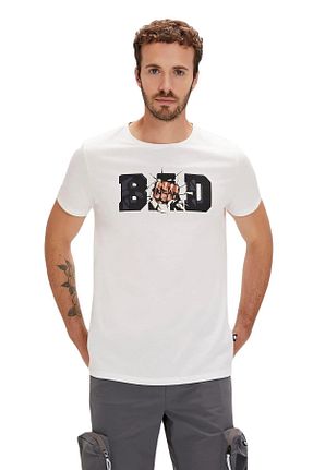 تیشرت سفید مردانه Fitted Bad Bear - کد 829006562