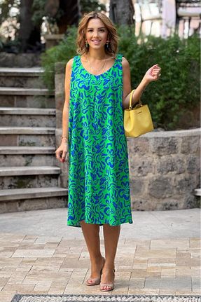 لباس سبز زنانه بافتنی Nevin Kaya Moda - کد 933959266