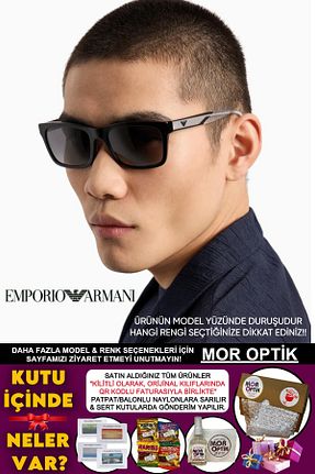 عینک آفتابی مشکی مردانه 57 Emporio Armani - کد 933963054