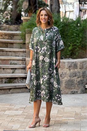 لباس خاکی زنانه بافتنی Nevin Kaya Moda - کد 933955719
