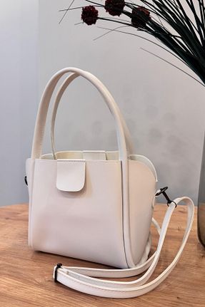 کیف دوشی سفید زنانه پارچه ای soft collection - کد 933965490