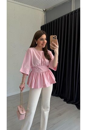 بلوز رنگی زنانه ساده elif teke - کد 933978744
