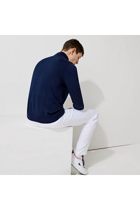 سوئیشرت سرمه ای مردانه ساده Lacoste - کد 823975126
