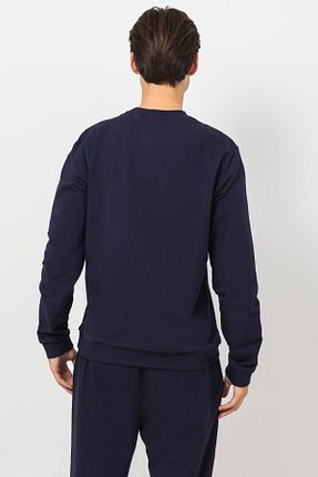 سوئیشرت سرمه ای مردانه ساده Lacoste - کد 806191030