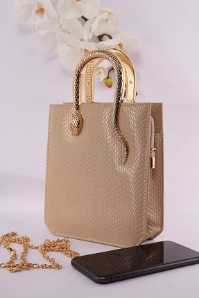 کیف پورتفوی و کلاچ بژ زنانه چرم مصنوعی weem bag - کد 933973664