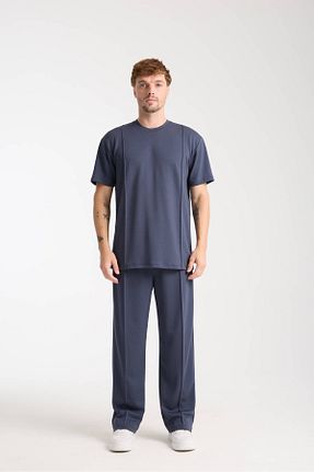 ست کرمکن اسپرت سرمه ای مردانه پنبه پلی استر bask butik - کد 935853600