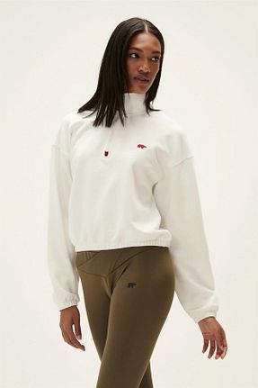 سوئیشرت اسپرت سفید زنانه Fitted Bad Bear - کد 357431596