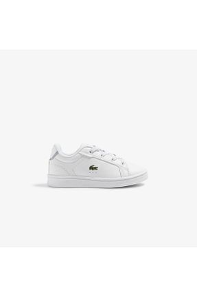 کفش اسنیکر سفید بچه گانه بند دار Lacoste - کد 846862919