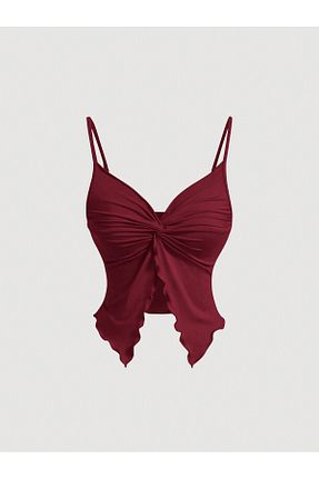 بلوز زرشکی زنانه ساده Wild Flower - کد 905047645