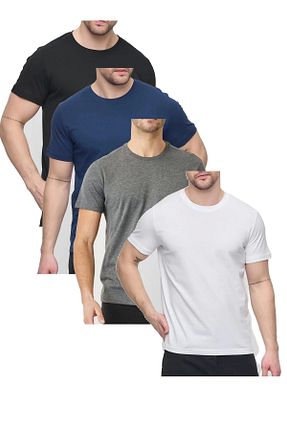 تیشرت رنگی مردانه یقه هفت PHANTOM JEANS - کد 933993318