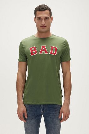 تیشرت اسپرت سبز مردانه رگولار Bad Bear - کد 35878063