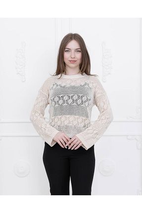 پلیور سفید زنانه Ajurlu Ugdelia - کد 927383283