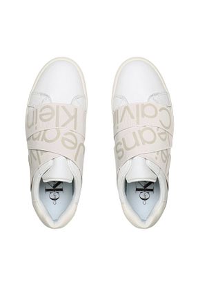 کفش کژوال سفید زنانه چرم خالص Calvin Klein - کد 853880872