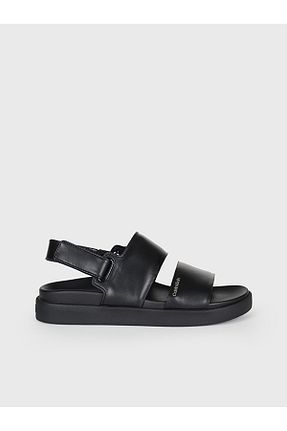 صندل مشکی زنانه پاشنه تخت Calvin Klein - کد 854551250