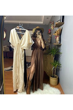 لباس قهوه ای زنانه بافتنی MODAGK - کد 934006132