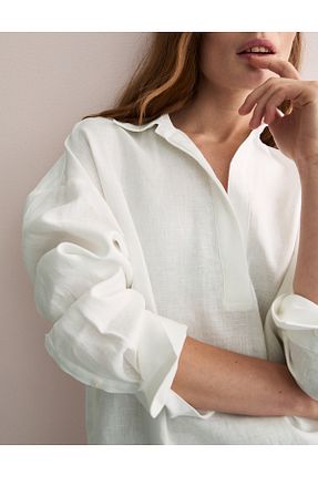 پیراهن سفید زنانه رگولار Marks & Spencer - کد 935079095